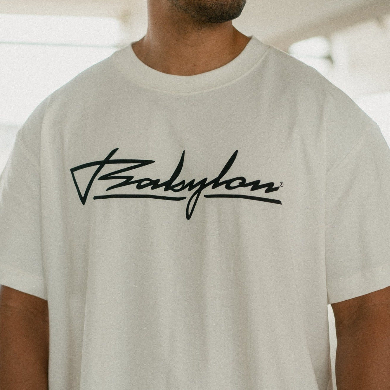 BABYLONLABEL Original Logo Tee - Off White