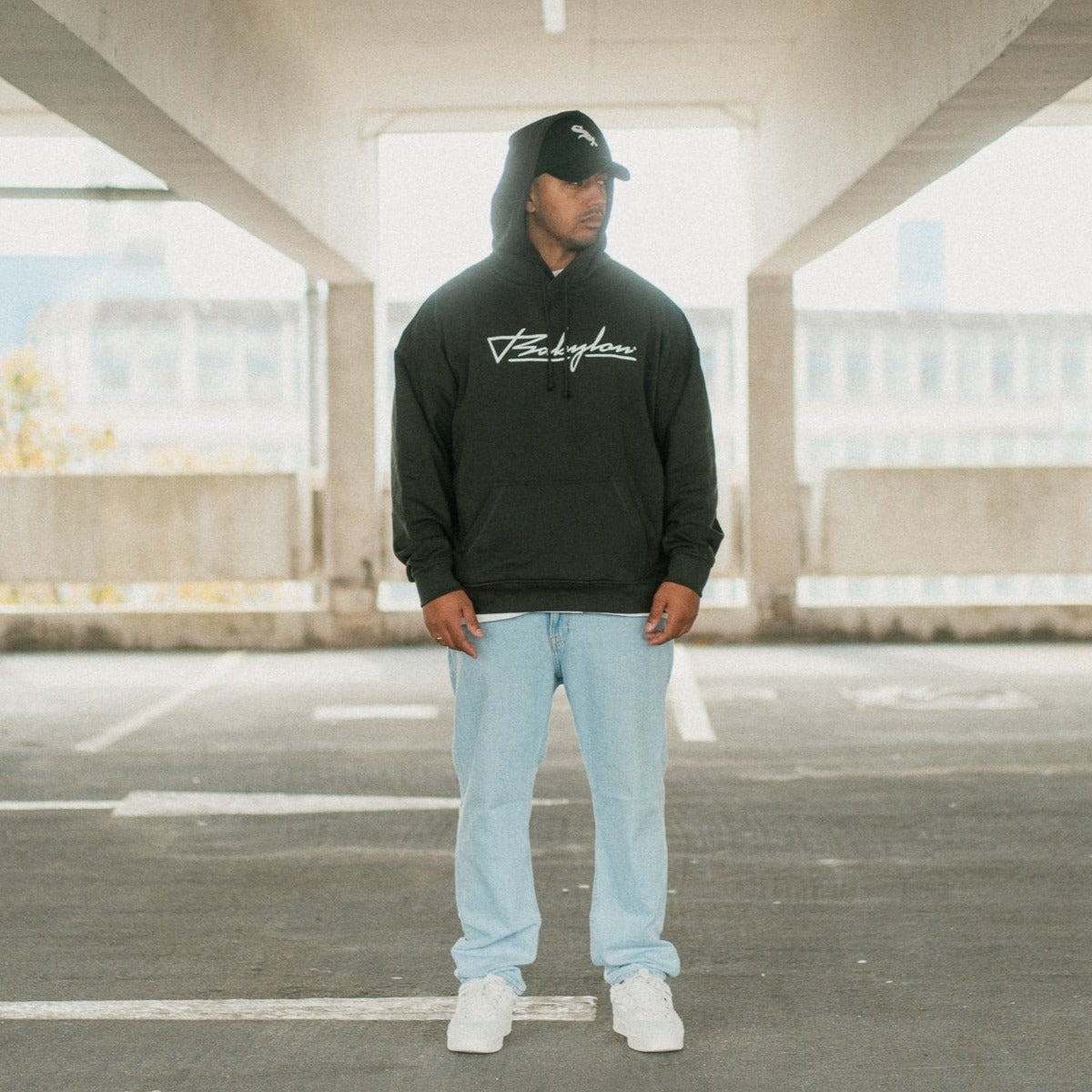 BABYLONLABEL Original Logo Hoodie - Off Black
