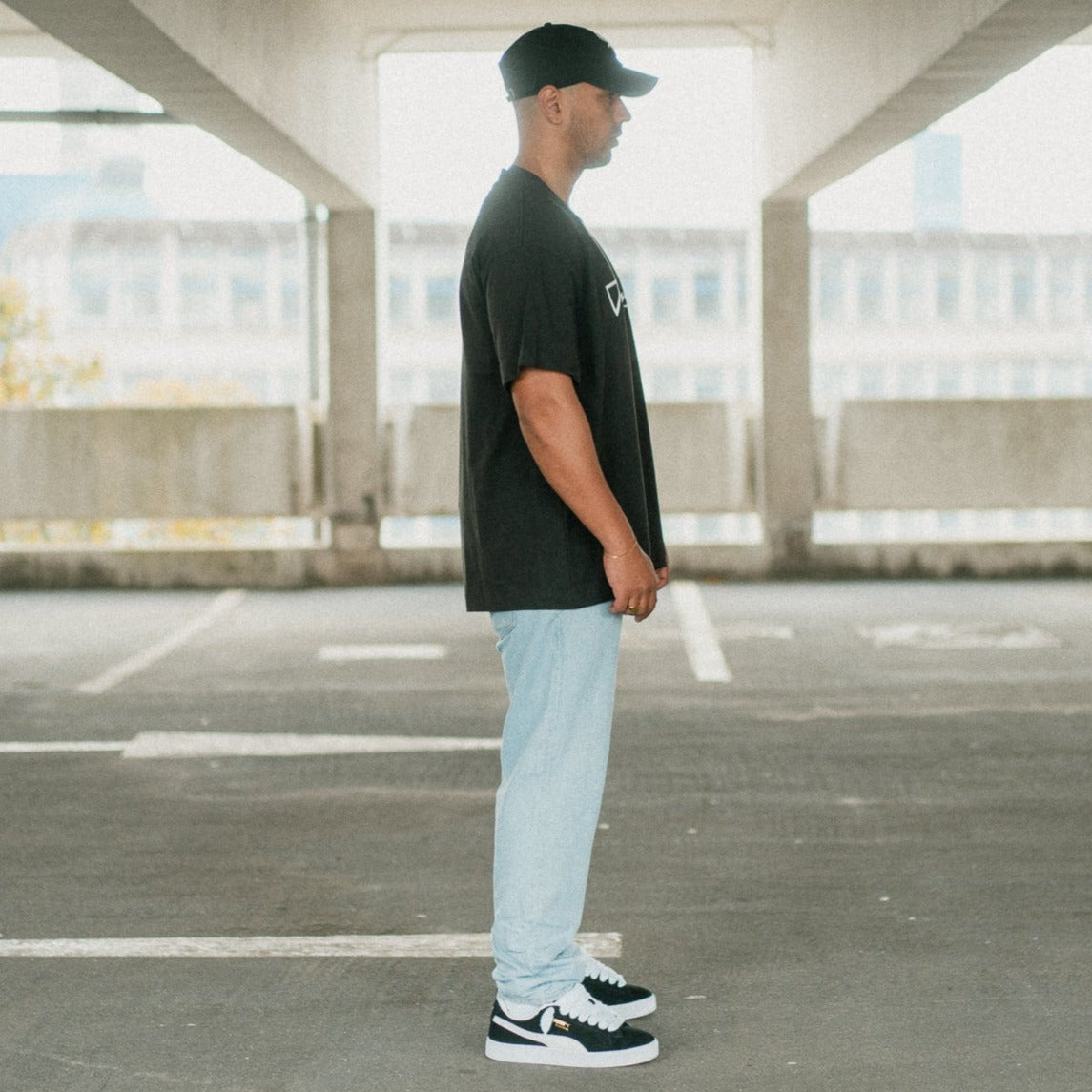 BABYLONLABEL Original Logo Tee - Off Black