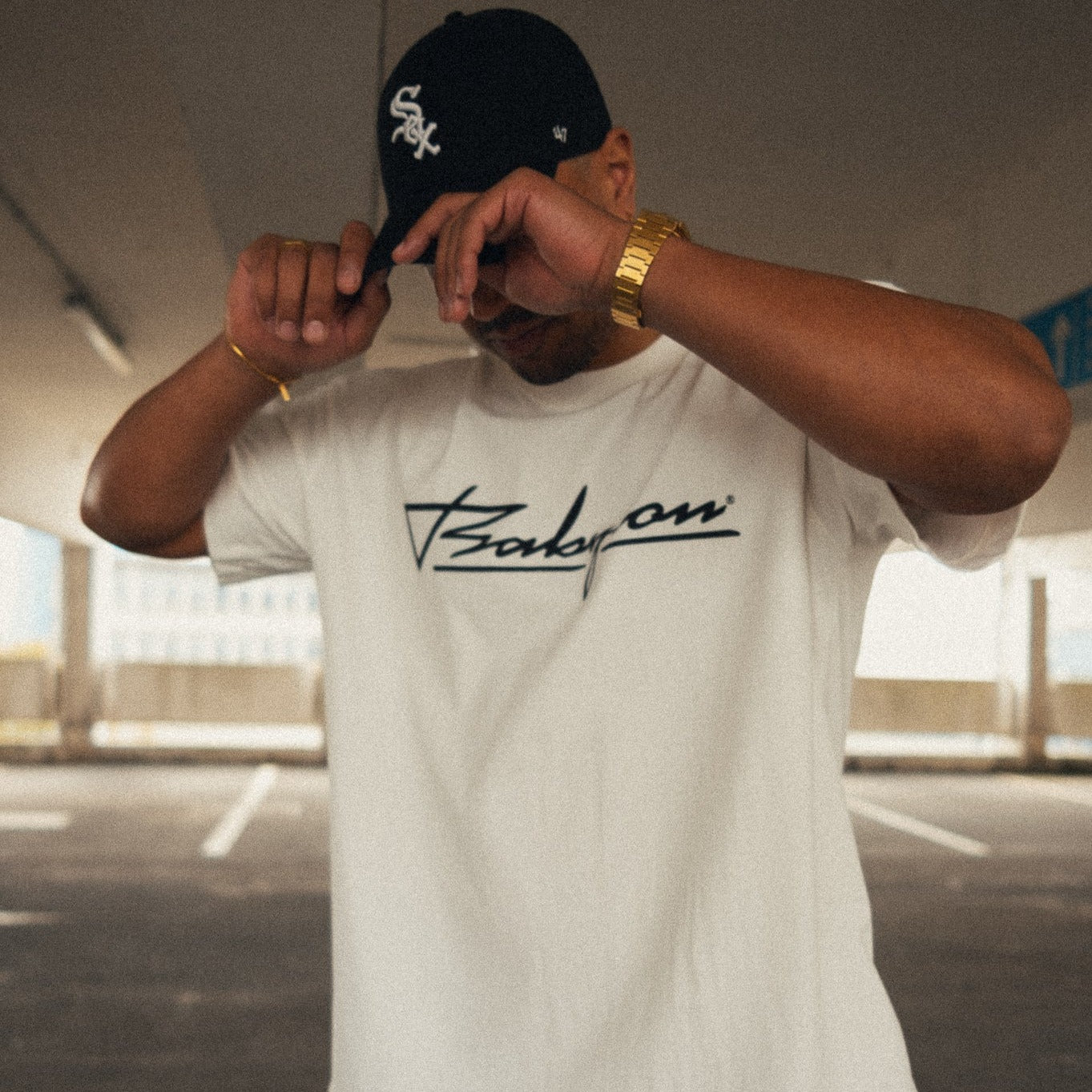 BABYLONLABEL Original Logo Tee - Off White