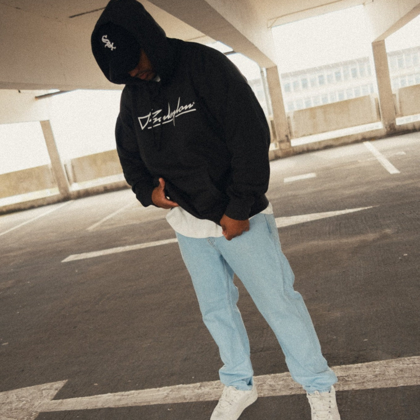 BABYLONLABEL Original Logo Hoodie - Off Black