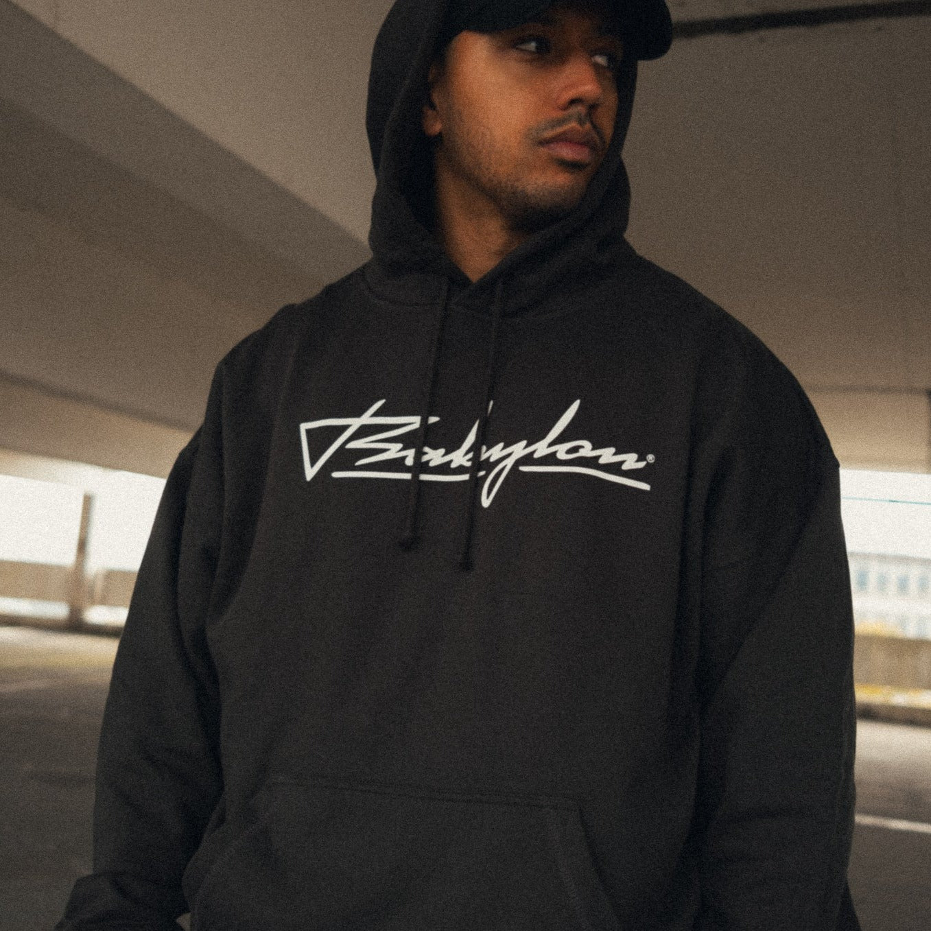 BABYLONLABEL Original Logo Hoodie - Off Black