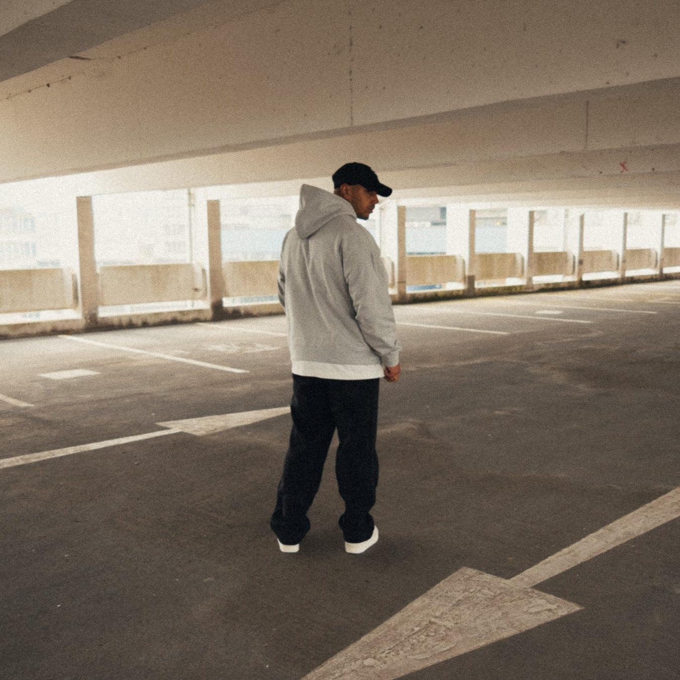 BABYLONLABEL Original Logo Hoodie - Grey Melange
