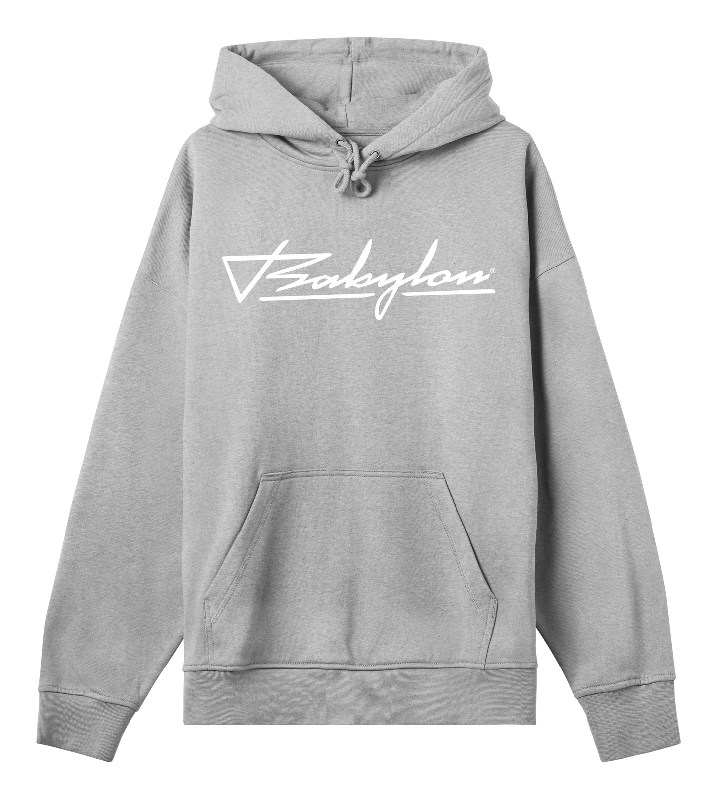 BABYLONLABEL Original Logo Hoodie - Grey Melange